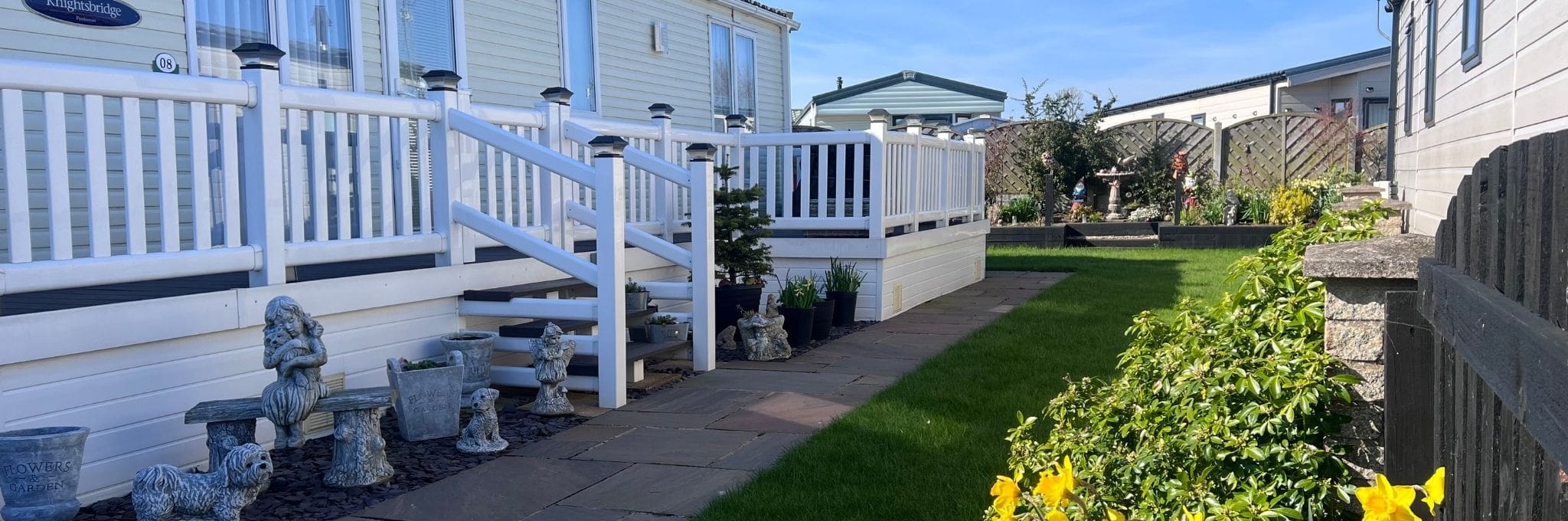 private garden plot in the sun